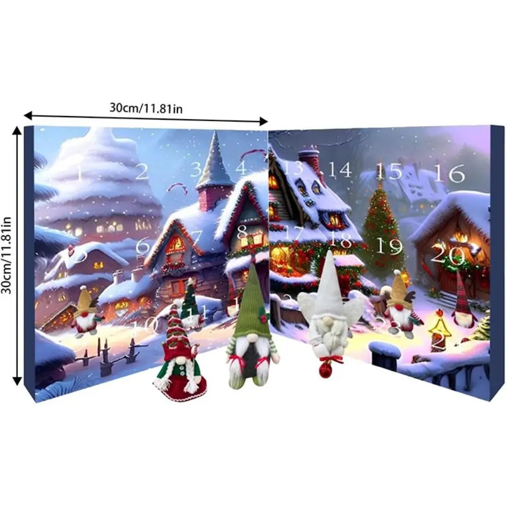 New Christmas Calendar Christmas Gnome Advent Calendar Decoration Props Gnome Dolls Blind Box Gift Home Festival Decoration