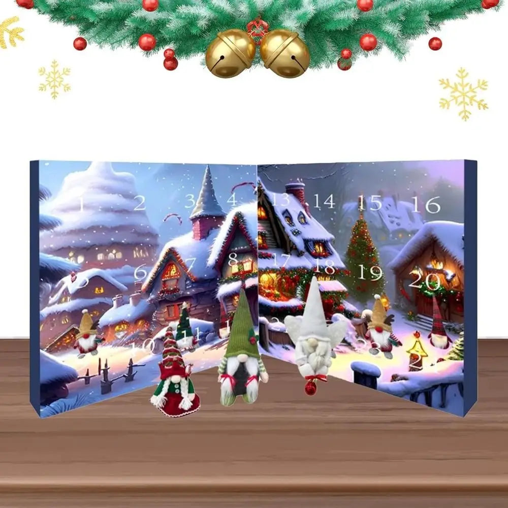 New Christmas Calendar Christmas Gnome Advent Calendar Decoration Props Gnome Dolls Blind Box Gift Home Festival Decoration